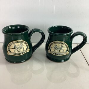Set Of 2 Deneen Pottery Mugs Tumbling "T" Ranch, Whitetail Creek, Wyoming
